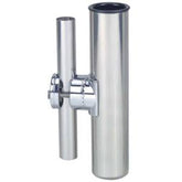 Perko 1215DP0CHR Clamp-On Fishing Rod Holder for 3/4" to 1" Rails